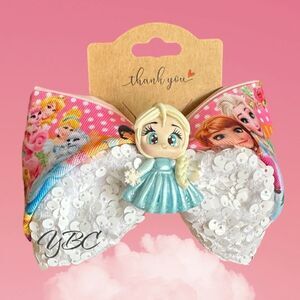 Frozen princesses handmade bow